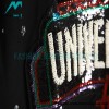 Gucci - 23FW Sequined Beaded Letter Round Neck Hoodie