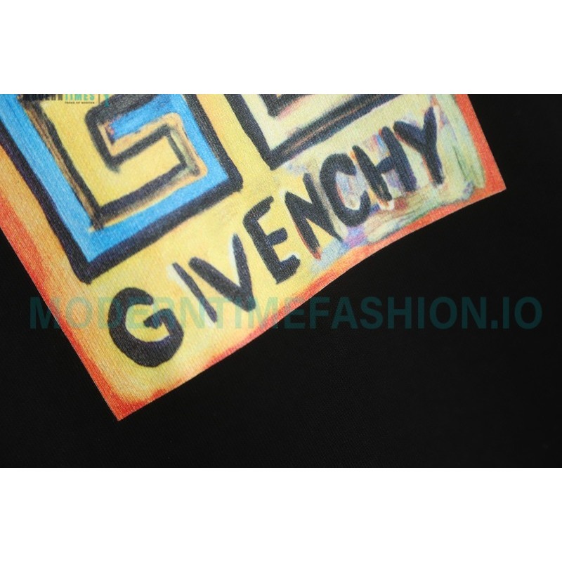 Givenchy - 22SS Josh Smith Hand-painted Sun Crewneck Hoodie