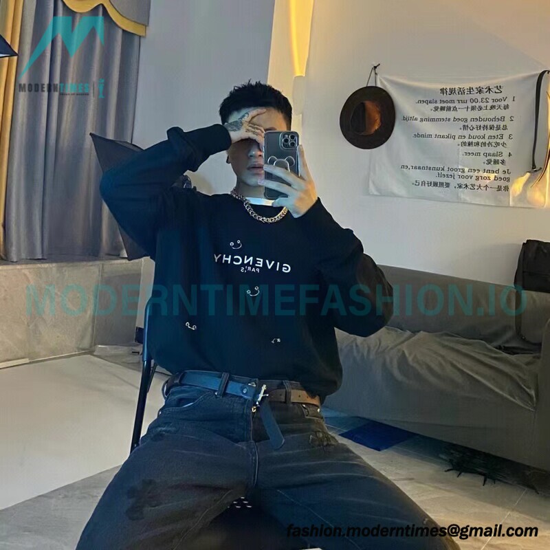  Givenchy - Broke Letter Latch And Cut The Crewneck Hoodie