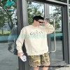 Gucci - 23FW Simple Logo Letter Printed Round Neck Hoodie