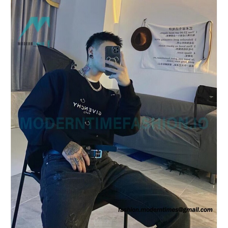  Givenchy - Broke Letter Latch And Cut The Crewneck Hoodie
