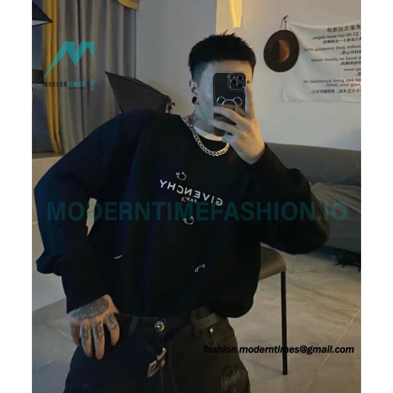  Givenchy - Broke Letter Latch And Cut The Crewneck Hoodie