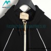 Gucci - Red Green Webbing Half-zip Long-sleeved Hoodie