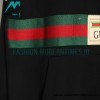 Gucci - Red Green Webbing Half-zip Long-sleeved Hoodie