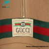 Gucci - Red Green Webbing Half-zip Long-sleeved Hoodie