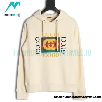 Gucci - Classic Square Logo Printed Hoodie