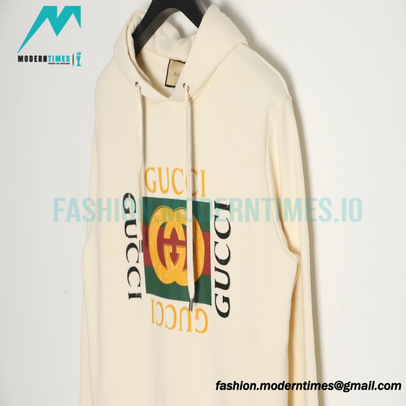Gucci - Classic Square Logo Printed Hoodie
