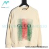 Gucci - Embroidered Logo Crew Neck Hoodie