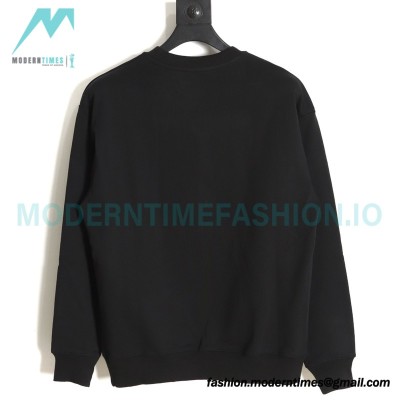 Gucci - Embroidered Logo Crew Neck Hoodie