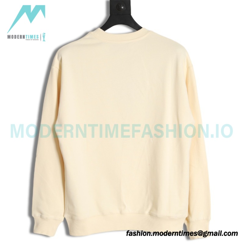 Gucci - Embroidered Logo Crew Neck Hoodie