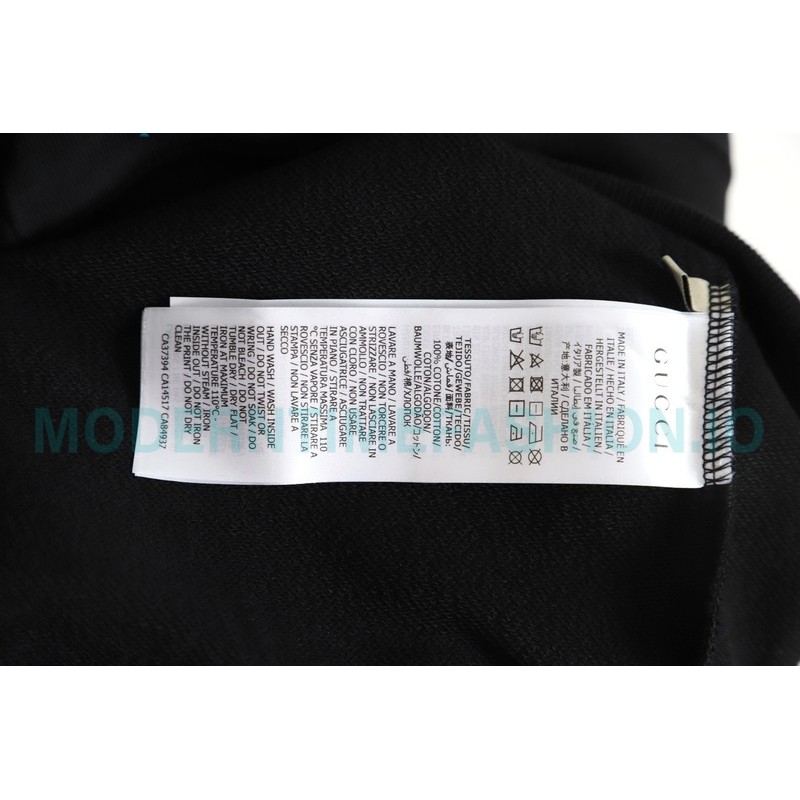 Gucci - Embroidered Logo Crew Neck Hoodie