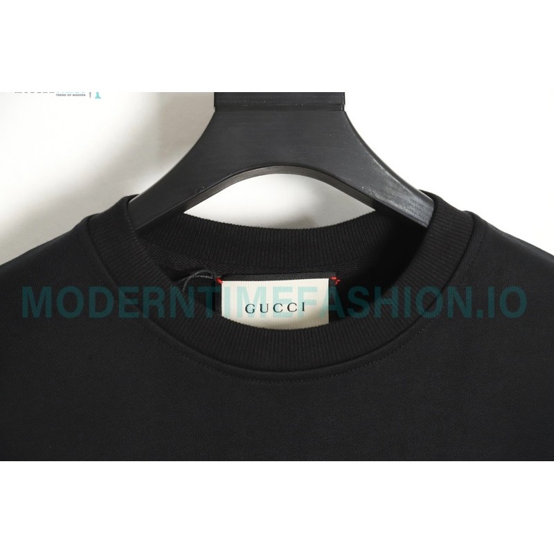 Balenciaga - Gucci Co-brand Embroidered Logo Crew Neck Hoodie