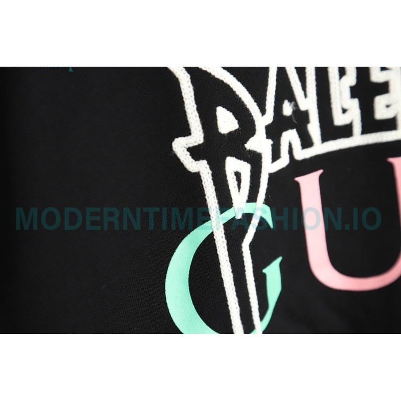 Balenciaga - Gucci Co-brand Embroidered Logo Crew Neck Hoodie