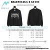 Balenciaga - Gucci Co-brand Embroidered Logo Crew Neck Hoodie
