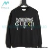 Balenciaga - Gucci Co-brand Embroidered Logo Crew Neck Hoodie