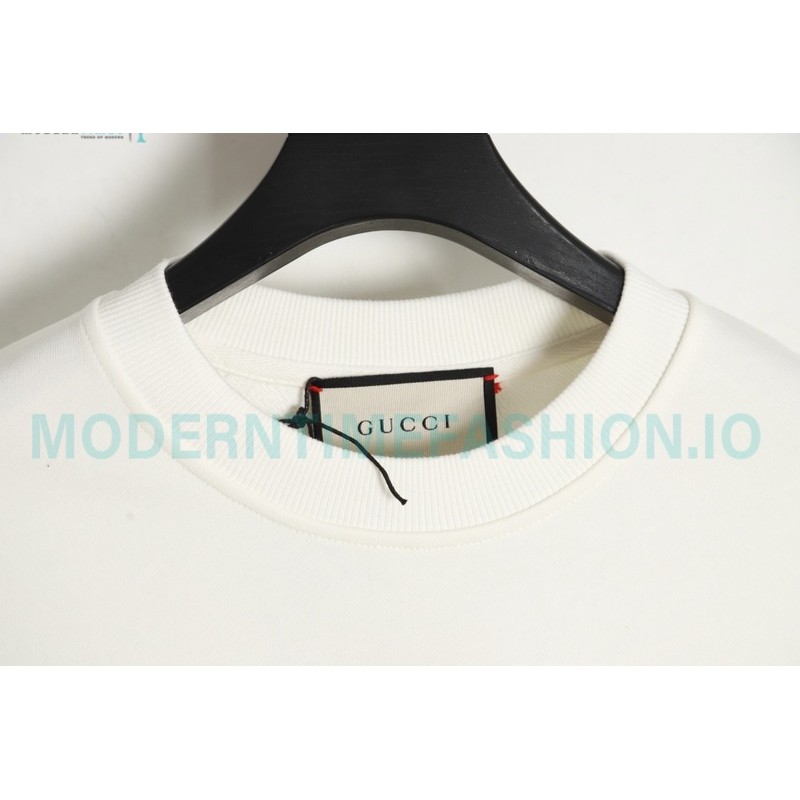 Balenciaga - Gucci Co-brand Embroidered Logo Crew Neck Hoodie