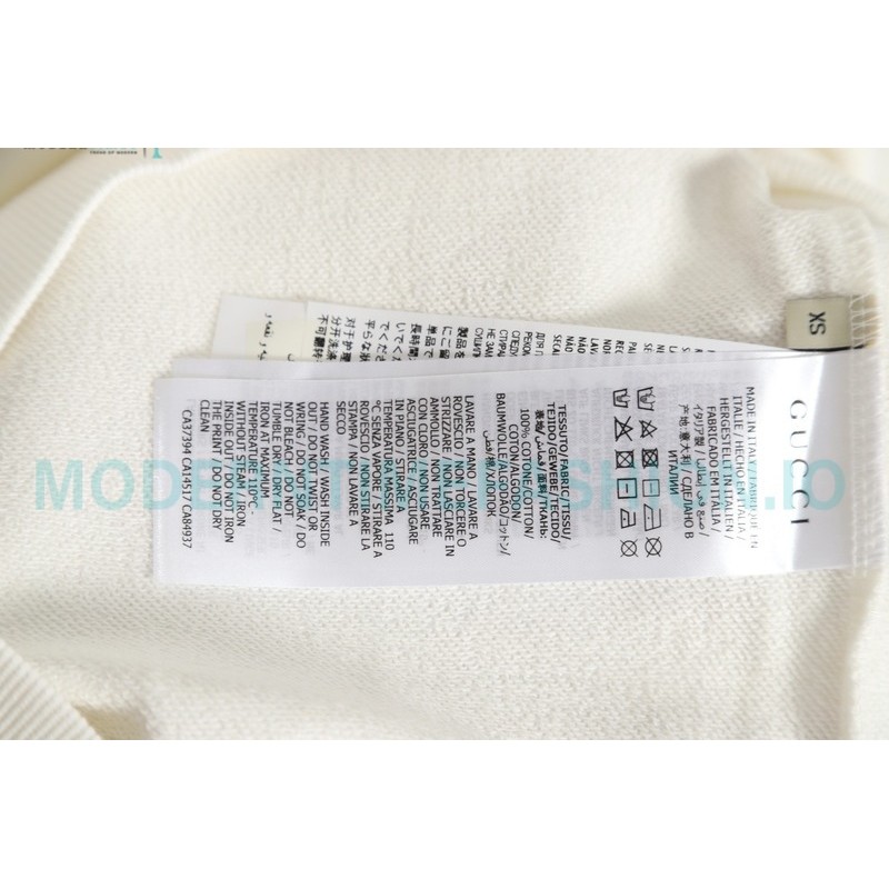 Balenciaga - Gucci Co-brand Embroidered Logo Crew Neck Hoodie