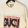 Balenciaga - Gucci Co-brand Logo Foam Printed Round Neck Hoodie