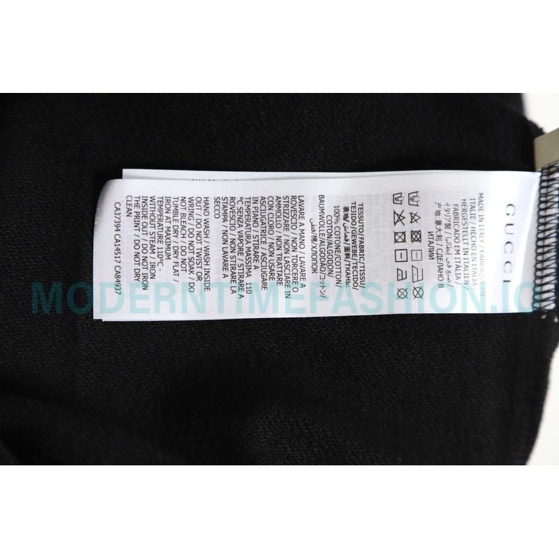 Balenciaga - Gucci Co-brand Logo Foam Printed Round Neck Hoodie