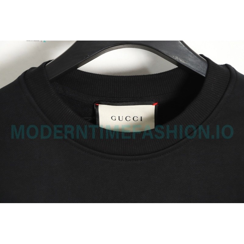 Balenciaga - Gucci Co-brand Graffiti Printed Round Neck Hoodie