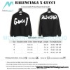 Balenciaga - Gucci Co-brand Graffiti Printed Round Neck Hoodie