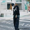 Balenciaga - Gucci Co-brand Graffiti Printed Round Neck Hoodie