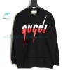 Gucci - 19FW Lightning Logo Printed Crew Neck Hoodie