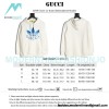 Gucci - Adidas 22FW Clover Co-brand Embroidered Hoodie