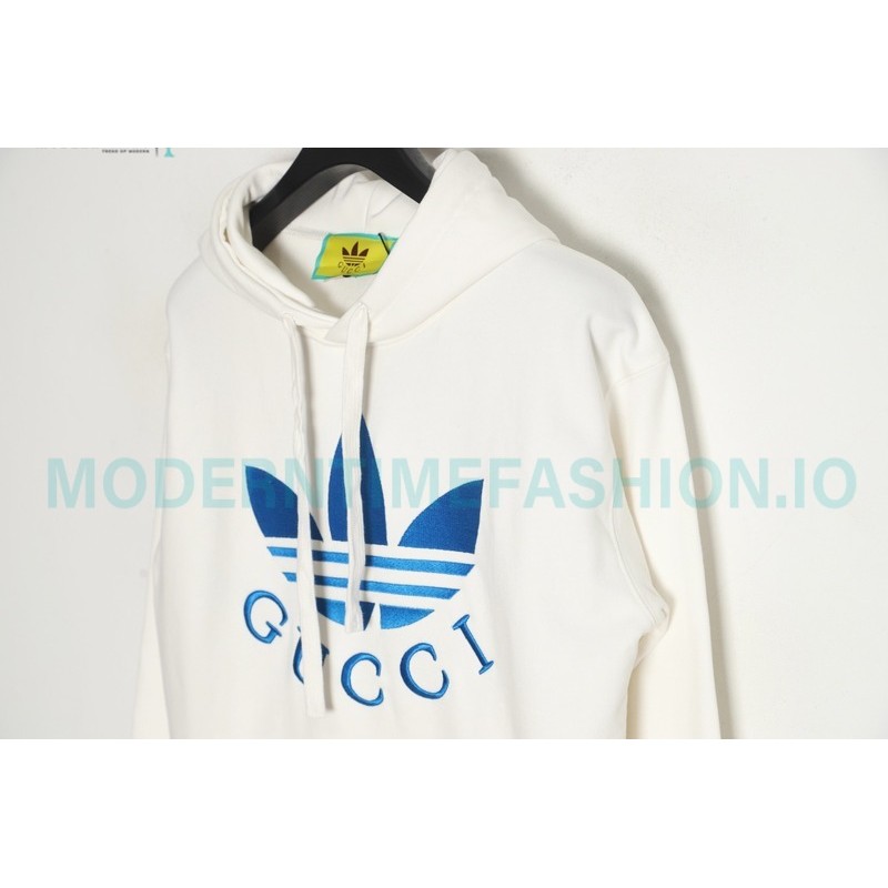 Gucci - Adidas 22FW Clover Co-brand Embroidered Hoodie