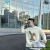Gucci - Presbytery Bunny Applique Embroidered Crew Neck Hoodie