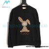 Gucci - Presbytery Bunny Applique Embroidered Crew Neck Hoodie