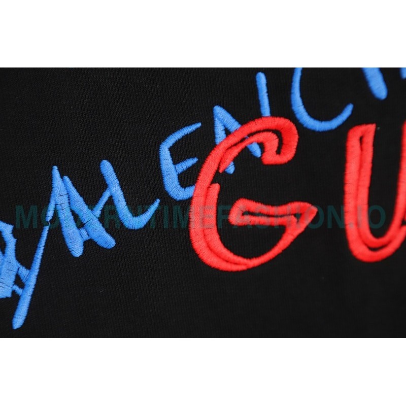 Gucci - Balenciaga Co-brand Embroidered Crewneck Hoodie On The Back