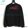 Gucci - Balenciaga Co-brand Embroidered Crewneck Hoodie On The Back