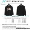 Gucci - Balenciaga Hand Painted Crew-neck Hoodie