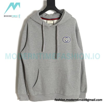Gucci - 23FW Double G Embroidered Logo Hoodie