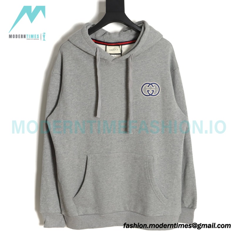 Gucci - 23FW Double G Embroidered Logo Hoodie