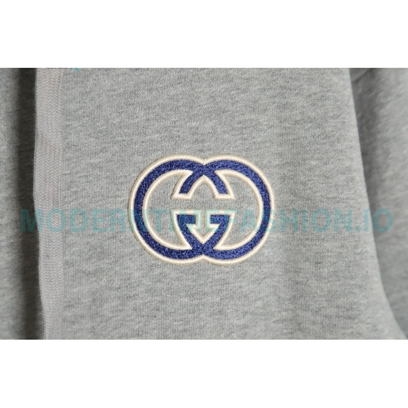 Gucci - 23FW Double G Embroidered Logo Hoodie