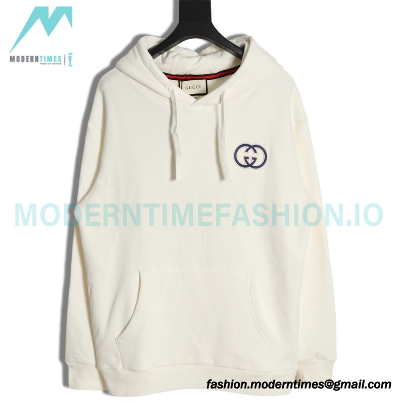 Gucci - 23FW Double G Embroidered Logo Hoodie