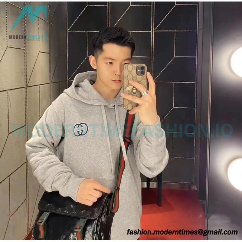 Gucci - 23FW Double G Embroidered Logo Hoodie