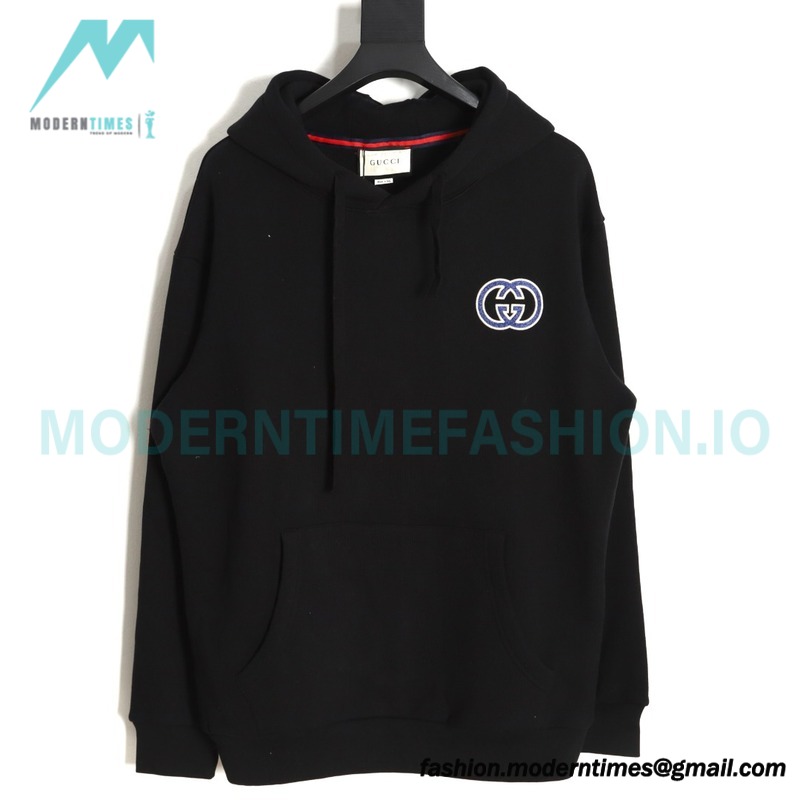 Gucci - 23FW Double G Embroidered Logo Hoodie