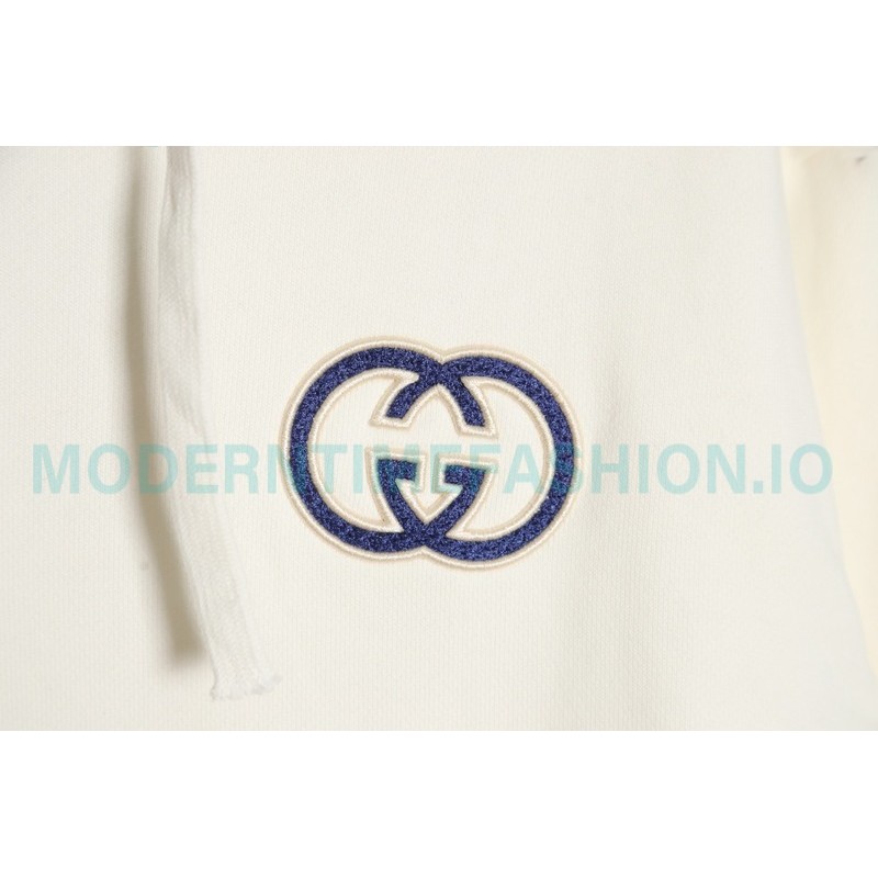 Gucci - 23FW Double G Embroidered Logo Hoodie