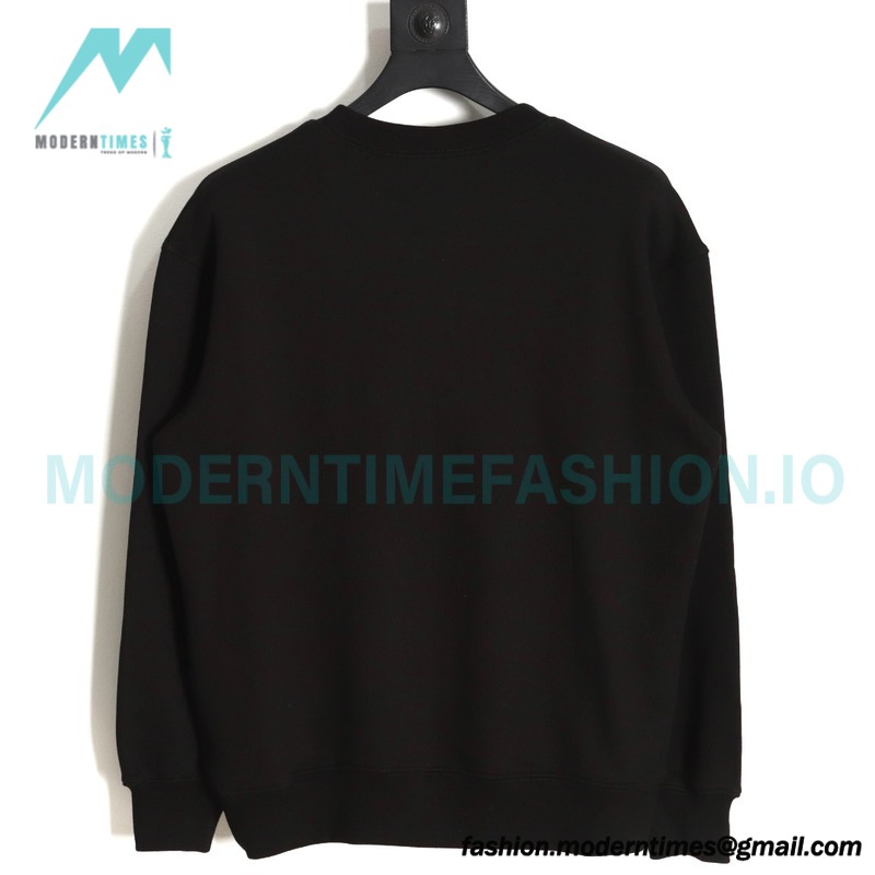 Gucci - 23Fw Embroidered Double G Letter Logo Round Neck Hoodie