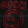 Gucci - 23Fw Embroidered Double G Letter Logo Round Neck Hoodie