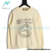 Gucci - 23Fw Embroidered Double G Letter Logo Round Neck Hoodie