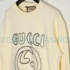 Gucci - 23Fw Embroidered Double G Letter Logo Round Neck Hoodie
