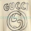 Gucci - 23Fw Embroidered Double G Letter Logo Round Neck Hoodie