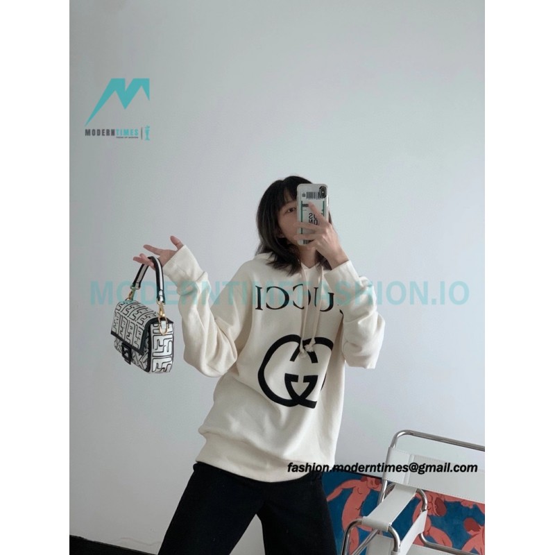 Gucci - 22Fw Double-G Interlocking Printed Hoodie