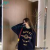 Gucci - 22FW 1921 Series Twist Belt Printed Round Neck Hoodie