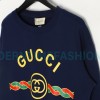 Gucci - 22FW 1921 Series Twist Belt Printed Round Neck Hoodie