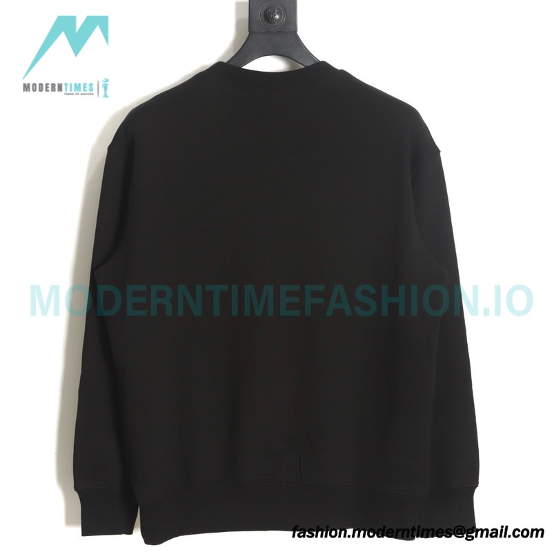 Gucci - 23FW Hand-painted Double G Print Crew Neck Hoodie
